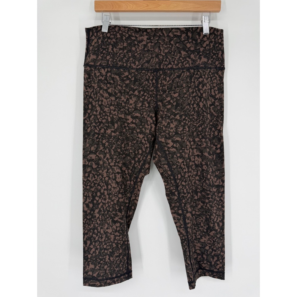 Lululemon Wunder Under High-Rise Crop 21 Luxtreme Wild Thing Camo Brown Earth 14